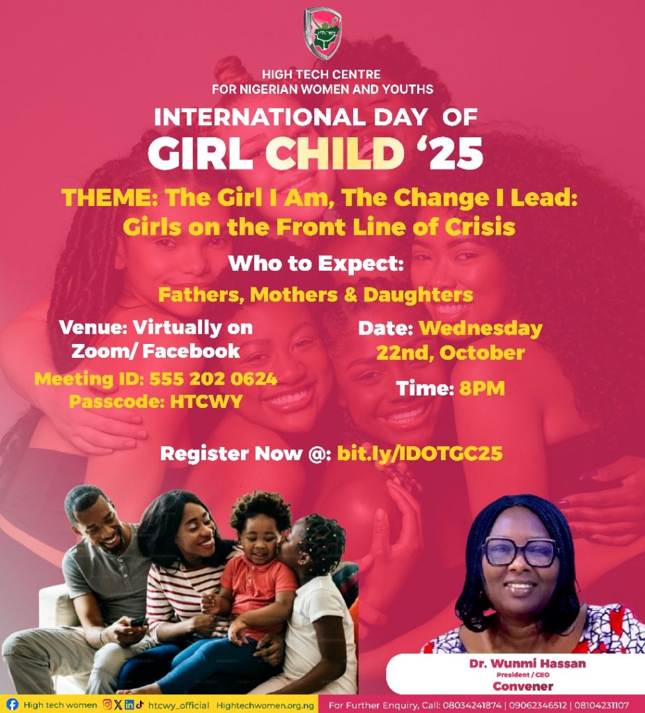 UPCOMING: International Day of the Girl Child.